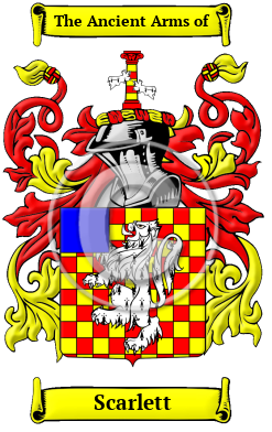 Scarlett Family Crest/Coat of Arms