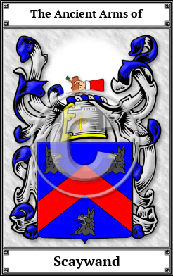 Scaywand Family Crest Download (JPG)  Book Plated - 150 DPI