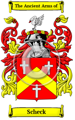 Scheck Family Crest/Coat of Arms