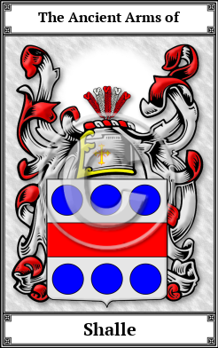 Shalle Family Crest Download (JPG) Book Plated - 600 DPI