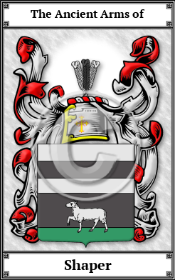 Shaper Family Crest Download (JPG)  Book Plated - 150 DPI