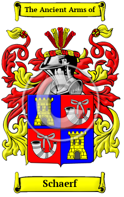 Schaerf Family Crest/Coat of Arms