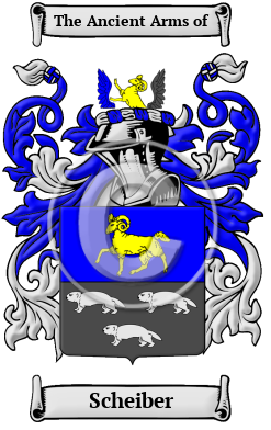 Scheiber Family Crest/Coat of Arms