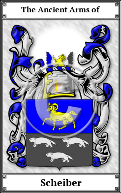 Scheiber Family Crest Download (JPG) Book Plated - 600 DPI