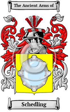 Schedling Family Crest/Coat of Arms