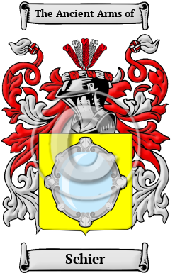 Schier Family Crest/Coat of Arms
