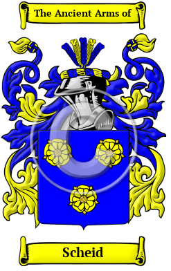 Scheid Family Crest/Coat of Arms