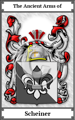 Scheiner Family Crest Download (JPG)  Book Plated - 150 DPI