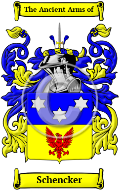 Schencker Family Crest/Coat of Arms