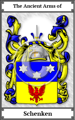 Schenken Family Crest Download (JPG) Book Plated - 600 DPI