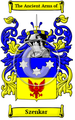 Szenkar Family Crest/Coat of Arms