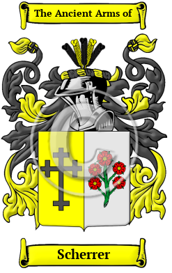 Scherrer Family Crest/Coat of Arms