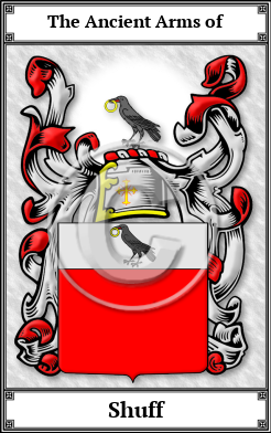 Shuff Family Crest Download (JPG) Book Plated - 600 DPI