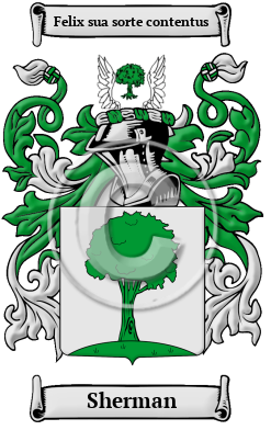 Sherman Family Crest/Coat of Arms