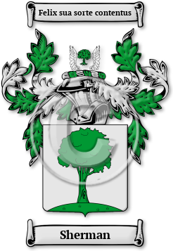 Sherman Family Crest Download (jpg) Legacy Series - 150 DPI