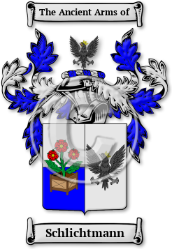 Schlichtmann Family Crest Download (jpg) Legacy Series - 150 DPI