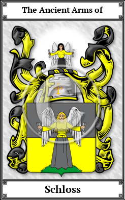Schloss Family Crest Download (JPG) Book Plated - 600 DPI