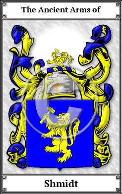 Shmidt Family Crest Download (JPG)  Book Plated - 150 DPI