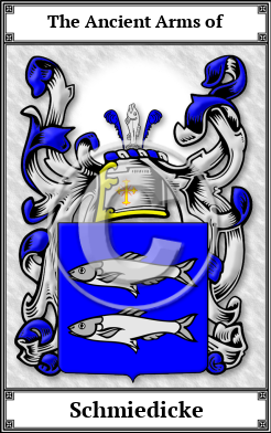 Schmiedicke Family Crest Download (JPG)  Book Plated - 150 DPI
