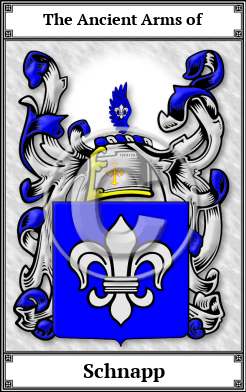 Schnapp Family Crest Download (JPG)  Book Plated - 150 DPI