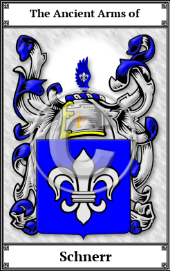 Schnerr Family Crest Download (JPG)  Book Plated - 150 DPI