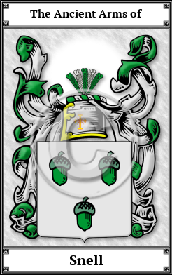 Snell Family Crest Download (JPG)  Book Plated - 150 DPI