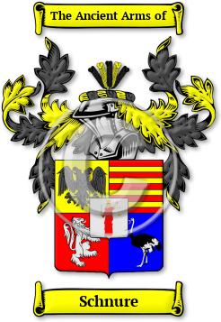 Schnure Family Crest Download (jpg) Legacy Series - 150 DPI