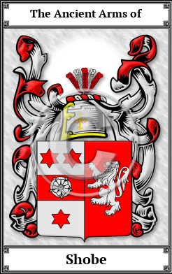 Shobe Family Crest Download (JPG)  Book Plated - 150 DPI