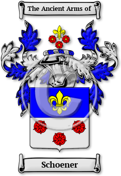 Schoener Family Crest Download (jpg) Legacy Series - 150 DPI