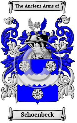Schoenbeck Family Crest/Coat of Arms