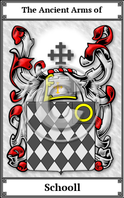 Schooll Family Crest Download (JPG)  Book Plated - 150 DPI