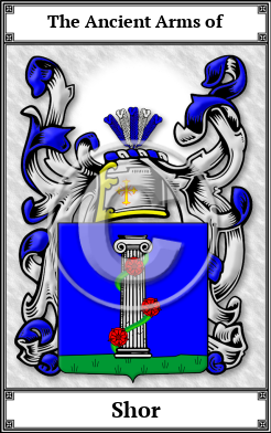 Shor Family Crest Download (JPG)  Book Plated - 150 DPI