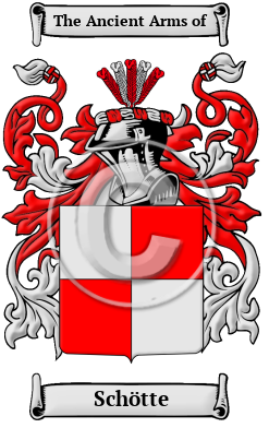 Schötte Family Crest/Coat of Arms
