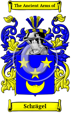 Schrägel Family Crest/Coat of Arms