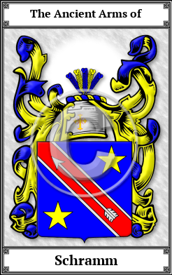 Schramm Family Crest Download (JPG)  Book Plated - 150 DPI