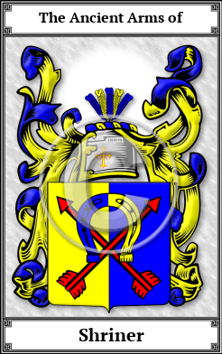 Shriner Family Crest Download (JPG) Book Plated - 600 DPI
