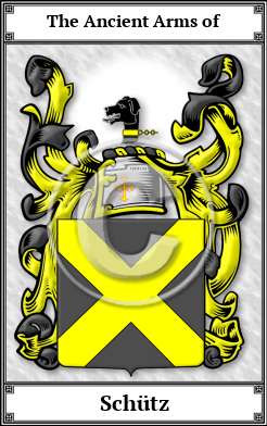 Schütz Family Crest Download (JPG)  Book Plated - 150 DPI