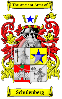 Schulenberg Family Crest/Coat of Arms