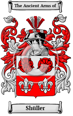Shüller Family Crest/Coat of Arms