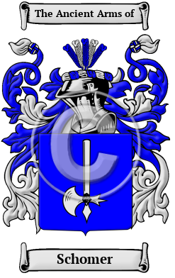 Schomer Family Crest/Coat of Arms
