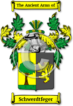 Schwerdtfeger Family Crest Download (jpg) Legacy Series - 150 DPI