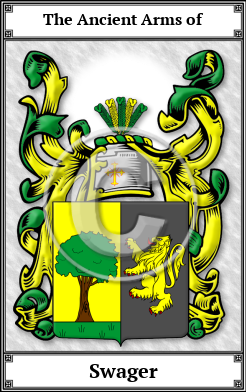 Swager Family Crest Download (JPG)  Book Plated - 150 DPI
