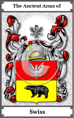 Swiss Family Crest Download (JPG) Book Plated - 600 DPI