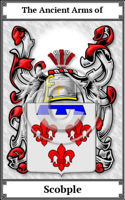 Scobple Family Crest Download (JPG) Book Plated - 600 DPI