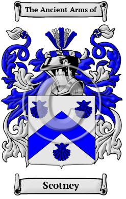 Scotney Family Crest/Coat of Arms