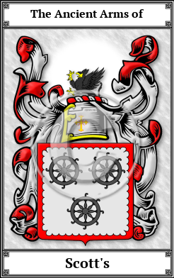 Scott's Family Crest Download (JPG) Book Plated - 600 DPI