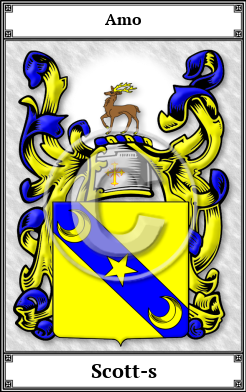 Scott-s Family Crest Download (JPG)  Book Plated - 150 DPI