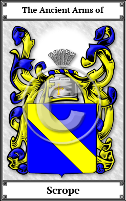 Scrope Family Crest Download (JPG)  Book Plated - 150 DPI