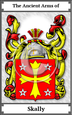 Skally Family Crest Download (JPG)  Book Plated - 150 DPI