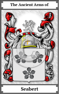 Seabert Family Crest Download (JPG) Book Plated - 300 DPI